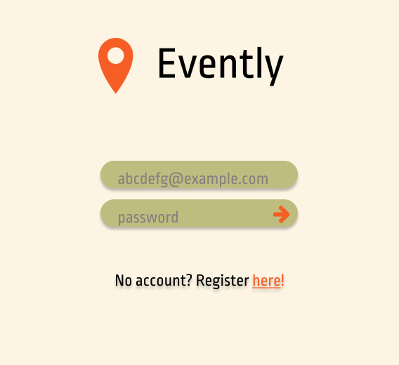 evently sign up pop up